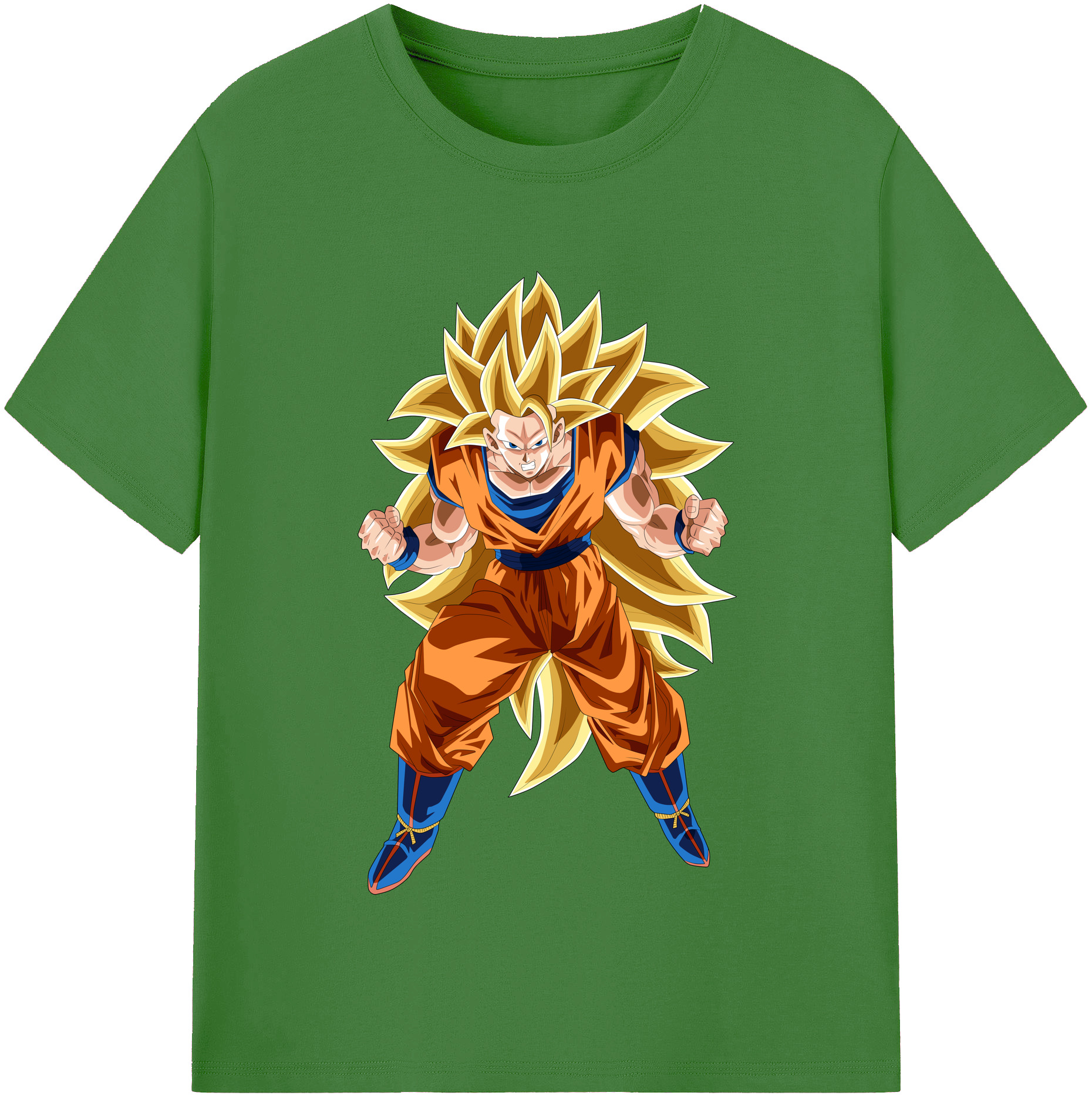 （画像用） ドラゴンボール 孫悟空（そん ごくう）Son Goku カカロット DRAGON BALL Kakarotto レディースカジュアルプリントTシャツ（綿100％）
